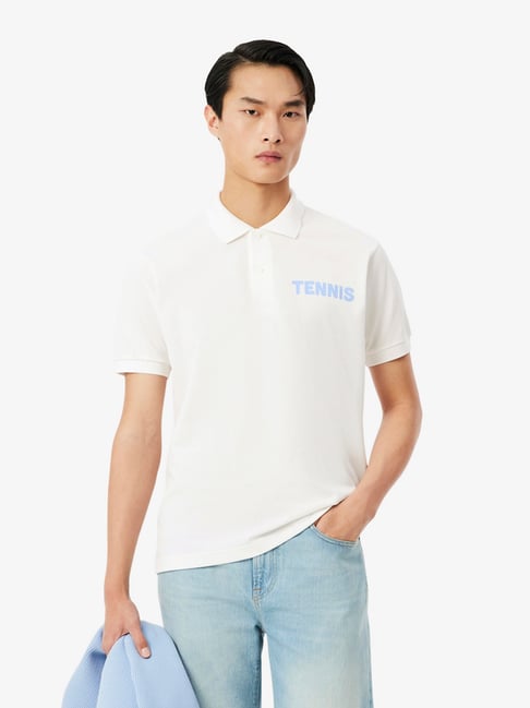 Lacoste White Regular Fit Polo T-shirt-picture-16