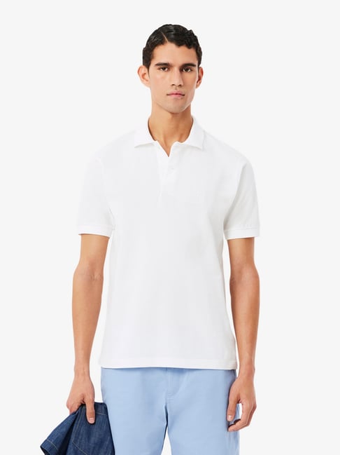 Lacoste White Regular Fit Polo T-Shirt-picture-18