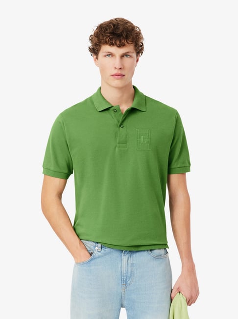 Lacoste Green Regular Fit Polo T-shirt-picture-12