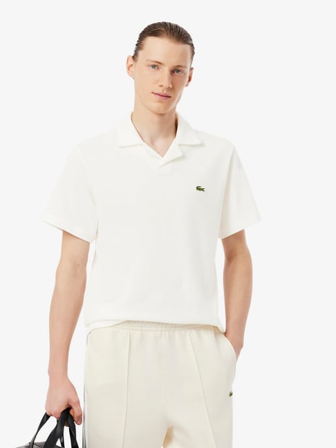 Lacoste White Regular Fit Polo T-Shirt-picture-13