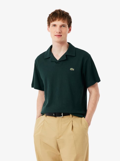 Lacoste Dark Green Regular Fit Polo T-Shirt-picture-22