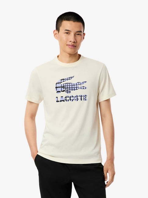 Lacoste Tennis X Daniil Medvedev Off White Abstract Regular Fit T-Shirt-picture-38