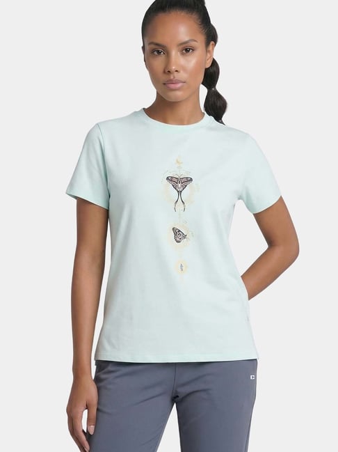 Enamor Short Sleeve Round Neck Cotton T-Shirt Regular Length Relaxed Fit Super Soft A301-picture-48