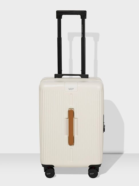 VIP White Pod Striped Small Hard Sided Cabin Trolley-picture-28