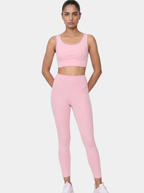 Enamor Women High Rise 7/8 Workout Tights Quick Dry Antimicrobial A605-picture-16