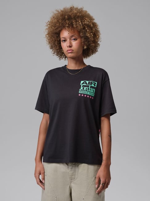 Nike Off Noir W J FLT SS GF GFX SUV Graphic Relaxed Fit T-Shirt-picture-31