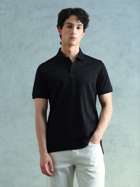 Arrow Sport Black Regular Fit Polo T-Shirt-picture-24