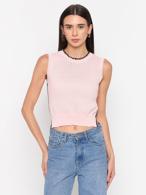 MADAME Pink Crop Top-picture-16