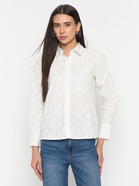 MADAME White Cotton Shirt-picture-14
