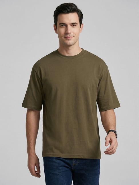 R&B Olive Relaxed Fit T-Shirt-picture-16
