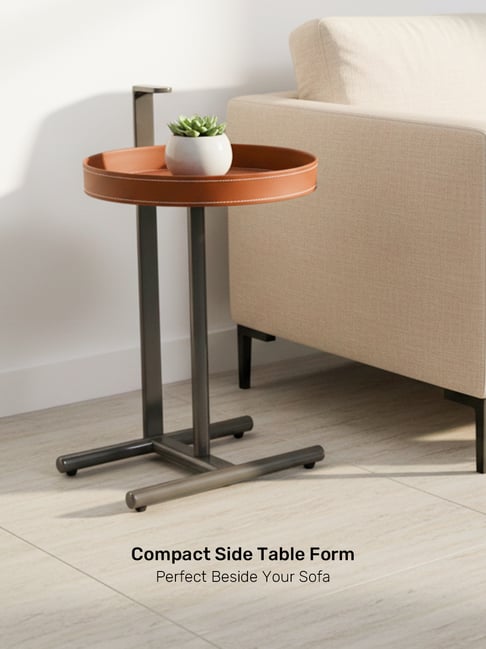 Durian Madrid Grey Compact Side Table