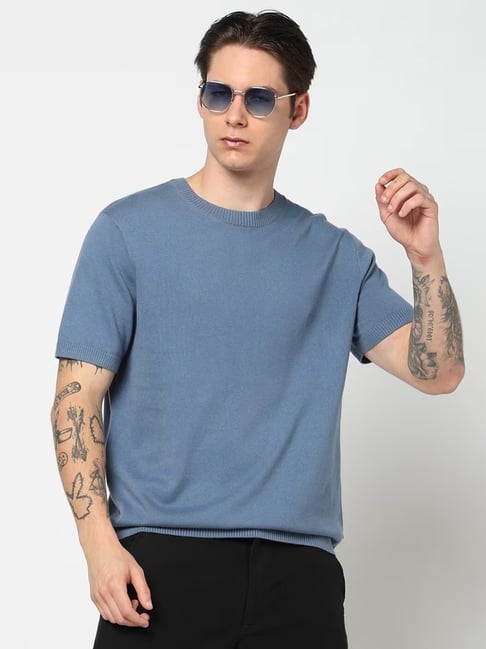 GAP Blue Regular Fit T-Shirt-picture-18