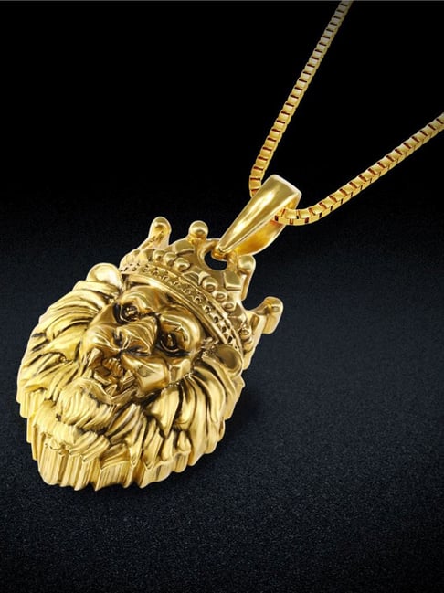 Buy Joyalukkas 22k (916) Gold Sovereign Roar Pendant for Men