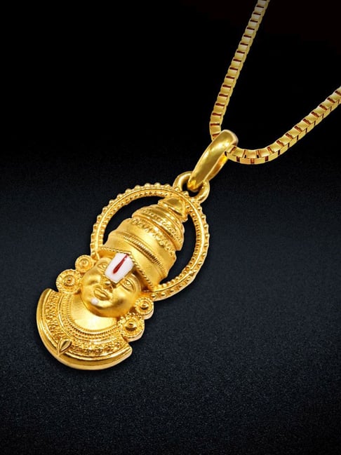 Joyalukkas 22k (916) Yellow Gold Balaji Majesty Pendant for Men-picture-11