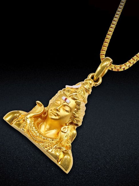 Joyalukkas 22k (916) Yellow Gold Eternal Shiva Pendant for Men-picture-36