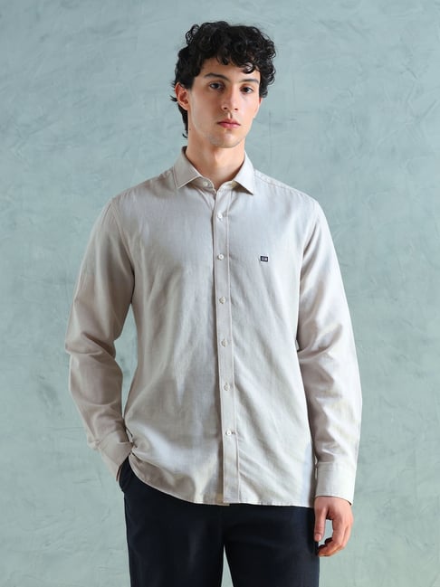 Arrow Sport Grey Slim Fit Shirt-image-43