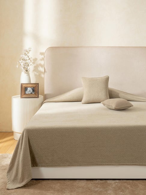 Maspar Single Bed Pure Cotton 256 GSM Bed Cover-image-36