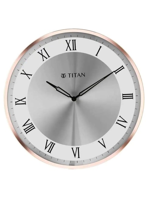 Titan Rose Gold Metal Wall Clock