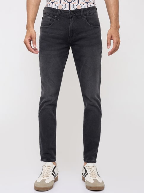 Spykar Kano Carbon Black Cotton Relaxed Fit Jeans-picture-22