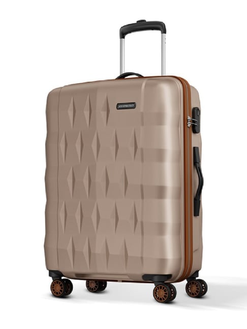 Aristocrat Champagne Comet Medium Hard Sided Checked Luggage-picture-48