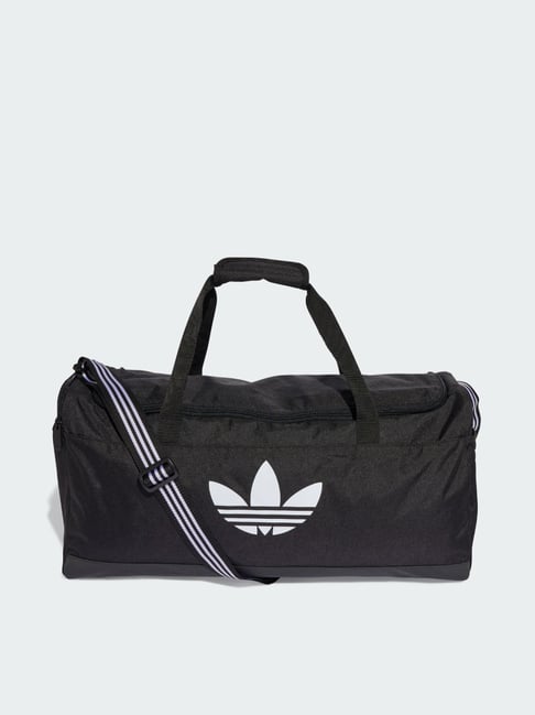 Adidas Originals Black Printed Duffle Bag-image-0