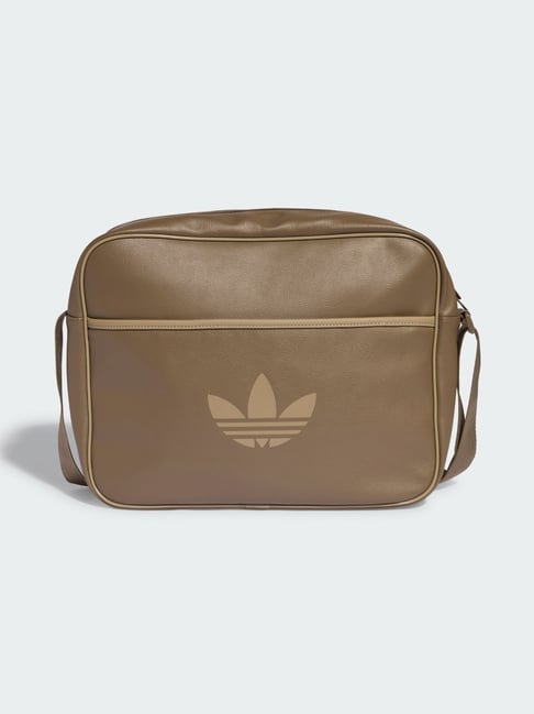 Adidas Originals Brown AIRLINER Printed Cross Body Bag-image-12