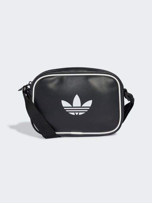 Adidas Originals Black AIRLINER XS Printed Cross Body Bag-image-8