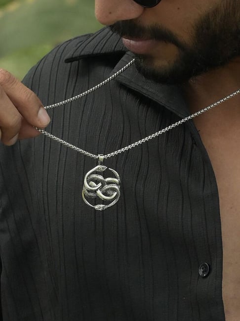Palmonas Silver Necklace for Men-picture-44
