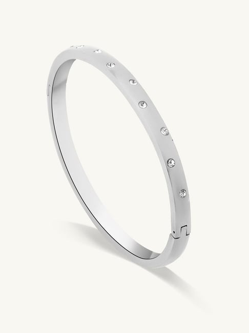 Palmonas Silver Bangle for Women-image-9