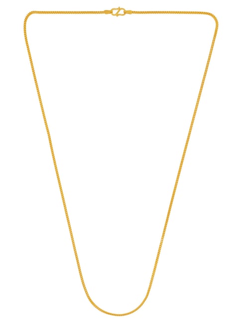 Waman Hari Pethe Jewellers The Ahina 22 Carat Yellow Gold Chain for Women & Men
