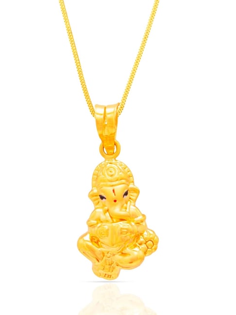 whp jewellers Waman Hari Pethe Jewellers 22 KT Yellow Gold Pendant-picture-23