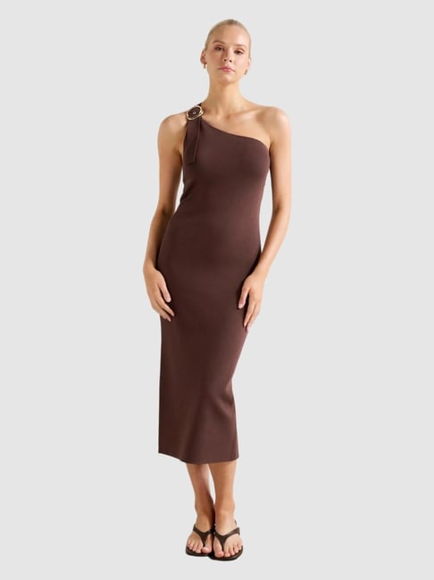 Monroe Asymmetric Knit Dress-image-2
