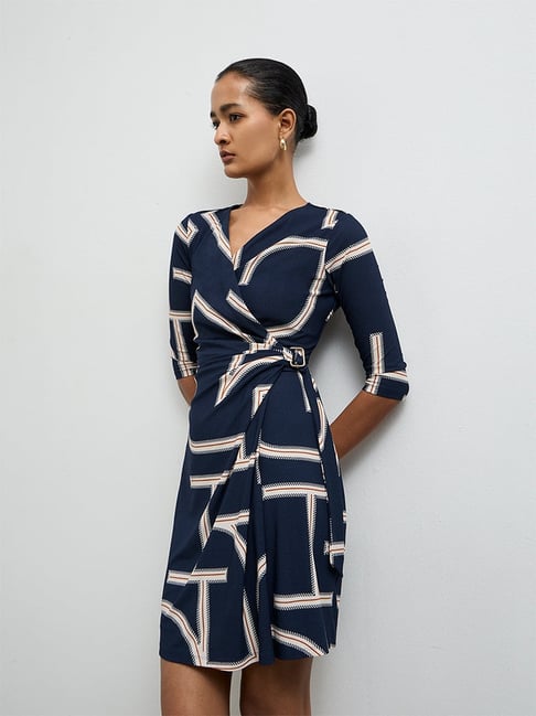 westside navy blue dress Buy Gia Curve by Westside Navy Zink Dress for Women Online @ Tata CLiQ