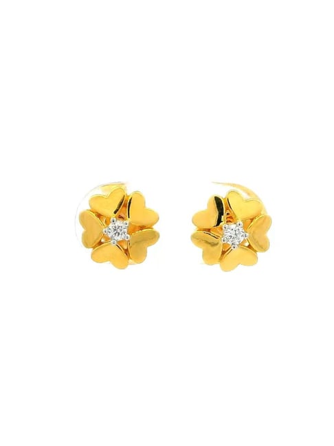 Waman Hari Pethe Jewellers 18k (750) Yellow Gold Earrings for Women