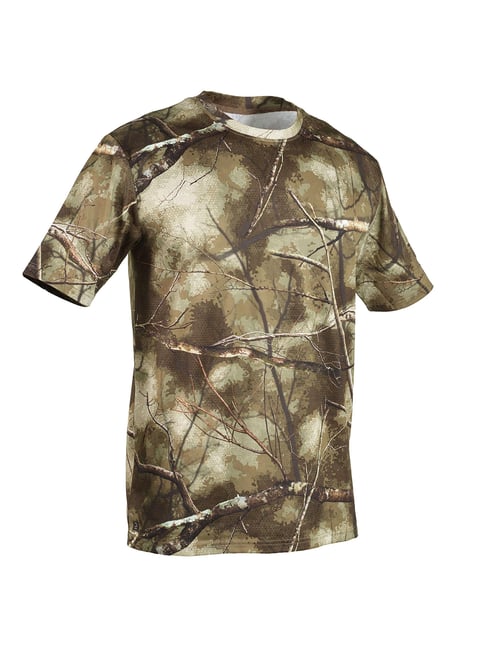 decathlon Solognac - Short-Sleeve Breathable Hunting T-Shirt Treemetic 100 Camouflage-picture-44