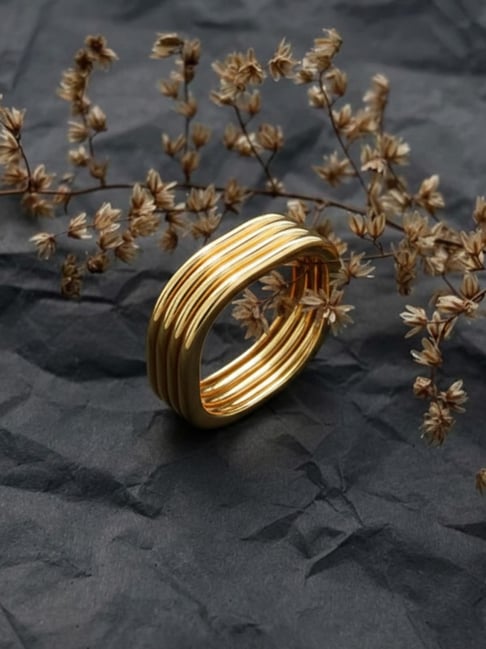kisna diamond & gold jewellery 18 kt yellow gold axora ring for women