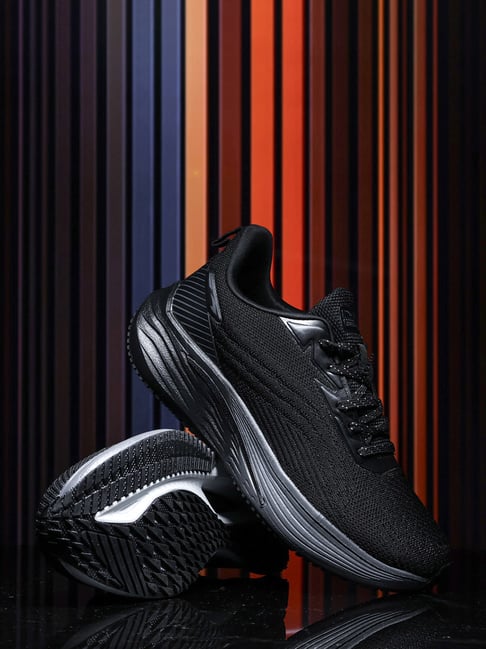 Asian Men's Powerplay Carbon 39 Ebony Running Shoes-picture-22