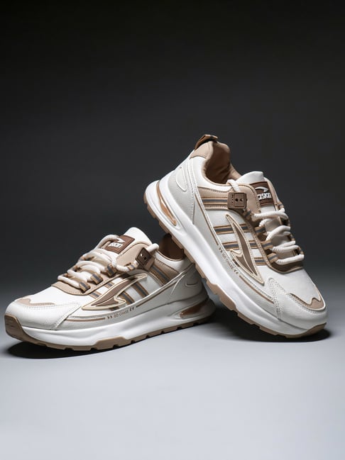 Asian Men's Python 01 White & Beige Sneakers-picture-15