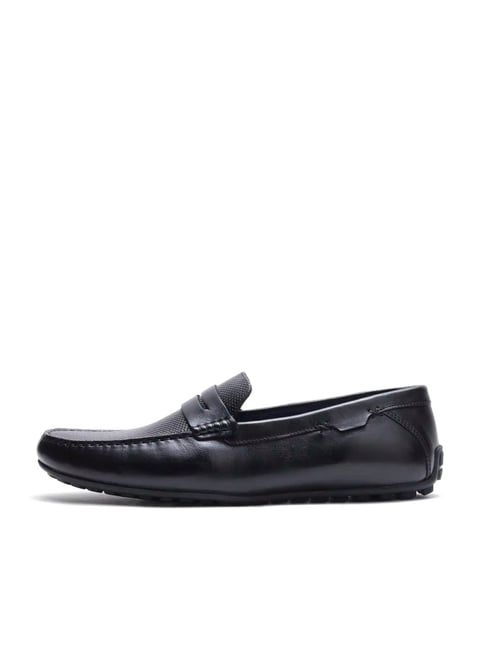 Rare Rabbit Men's Nexar Black Loafers-image-21