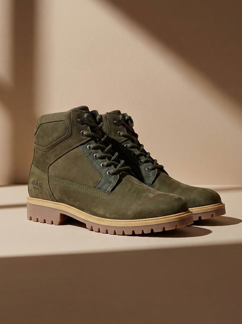 Gas Men's Monolith 99 Olive Casual Boots-picture-30