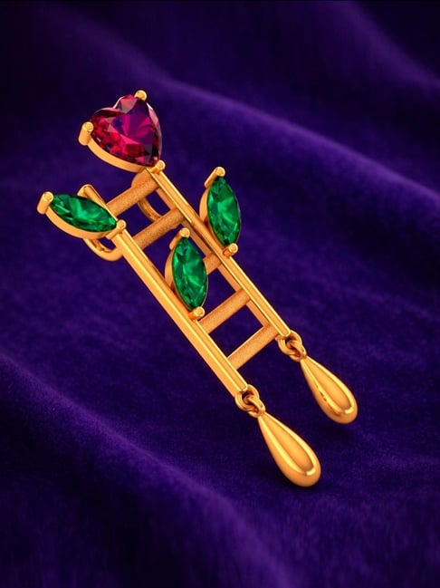 P.C. Chandra Jewellers 14k (585) Yellow Gold Climb Pendant without Chain for Women-picture-16
