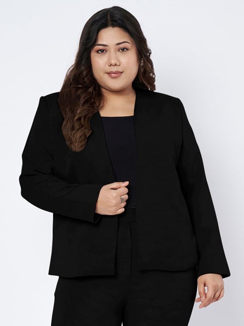 Brinns Black Regular Fit Blazer-picture-35