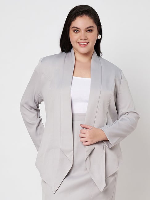 Brinns Grey Regular Fit Blazer-picture-33