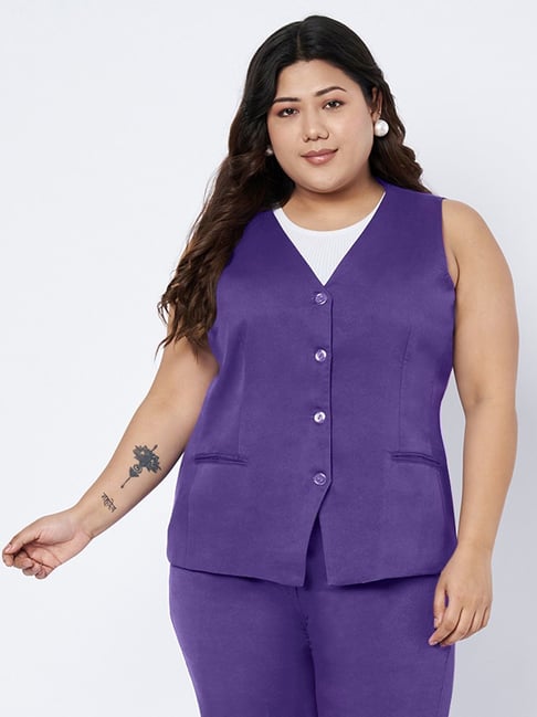 Brinns Violet Regular Fit Waistcoat-picture-42