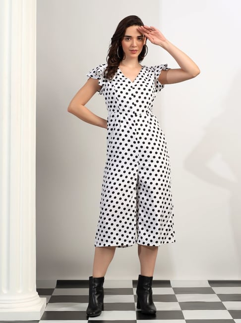 Brinns White Regular Fit Printed Jumpsuit-picture-29