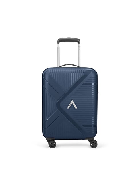 Aristocrat Poseidon Blue Envoy Striped Small Hard Sided Cabin Trolley-picture-11