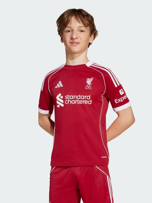 Adidas Unisex Red Printed Jerseys-image-34