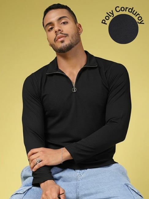 Rigo Black Regular Fit Polo T-Shirt-picture-17