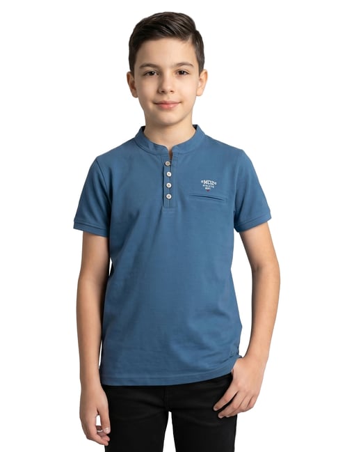 Monte Carlo Boys Blue Printed Shirt-picture-20
