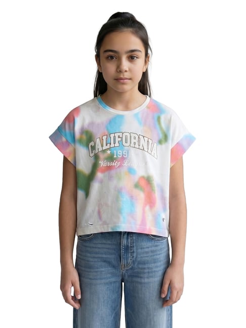 Monte Carlo Girls White Printed Top-image-45
